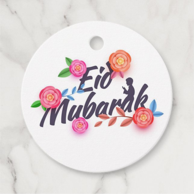 ÉTIQUETTES CADEAU EID MOUBARAK. (Devant)