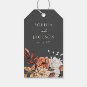 Étiquettes-cadeau Élégant automne hiver Floral mariage Faveurs Cadea