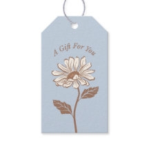 Élégant Bleu Bleu Lumière Daisy Balise cadeau