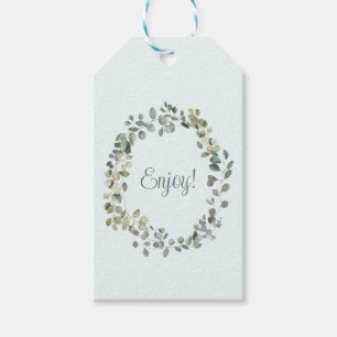 Étiquettes-cadeau Élégant Botanique Chic Eucalyptus Budget vert