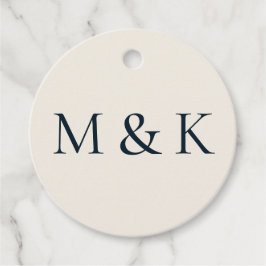 Étiquettes Cadeau Élégant Fiançailles Mariage à la crème blanche