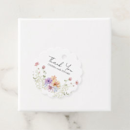 Étiquettes Cadeau Élégant Fleur sauvage de prairie d'été