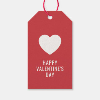 Étiquettes-cadeau Elégant Heureuse Sainte-Valentin sur mesure Coeur