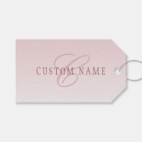 Élégant lettrage et monogramme | Rose Ombre