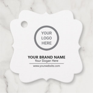 Étiquettes Cadeau Élégant logo minimaliste de marque Eco Hang Tag