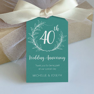 Étiquettes-cadeau Élégant Mariage Anniversaire Tags cadeaux