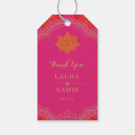 Étiquettes-cadeau Élégant Mehndi Mariage Tags cadeaux