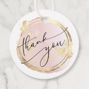 Étiquettes Cadeau élégant merci