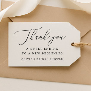 Étiquettes-cadeau Élégant Merci de Fête des mariées Faveur minimal