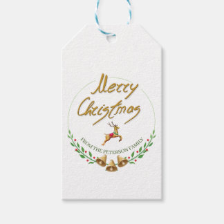 Étiquettes-cadeau Elegant Merry Christma