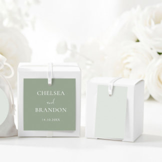 Étiquettes Cadeau Élégant Minimaliste Rustique Vert Sauge Écriture M