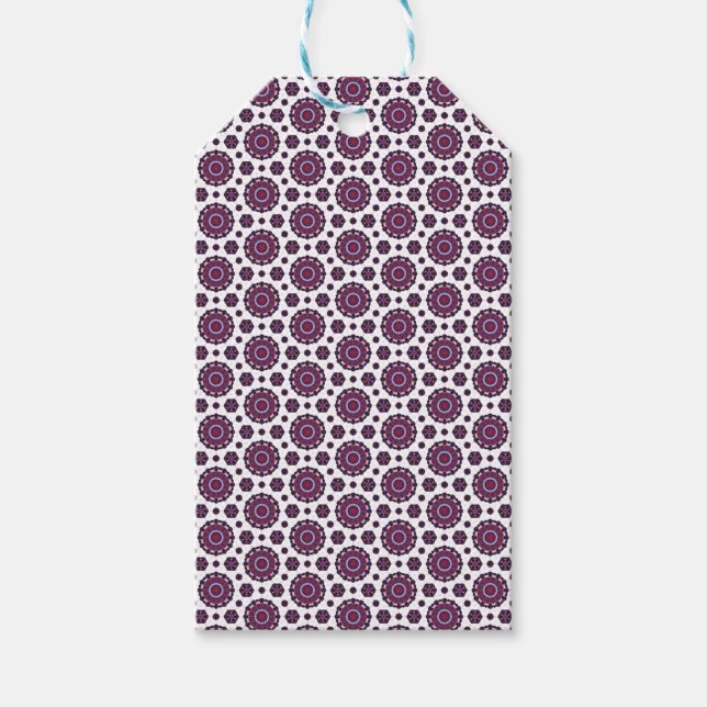 Étiquettes-cadeau Élégant modèle pourpre (Devant)