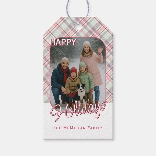 Étiquettes-cadeau Élégant Motif plat rustique élégant (Devant)