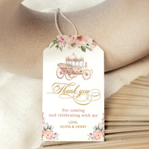 Étiquettes-cadeau Elégant petit Baby shower princesse Merci