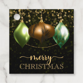 Étiquettes Cadeau Élégant Safari Jungle Baubles Joyeux Noël