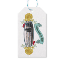 Élégant sous-marin Noël Tags cadeaux
