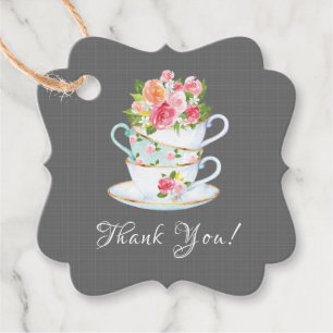Étiquettes Cadeau Élégant thé nuptiale Douche Favoriser cadeau balis