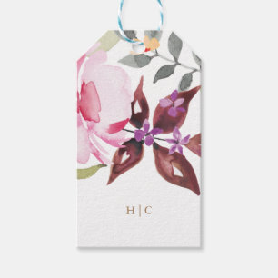 Étiquettes-cadeau Elégante aquarelle Beau Mariage