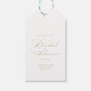 Étiquettes-cadeau Élégante Calligraphie Fête des mariées or