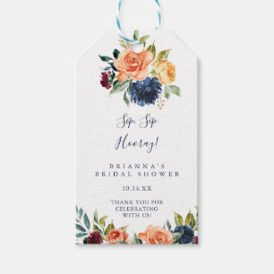 Étiquettes-cadeau Elégante Fête des mariées d'Hooray de Sip Sip Flor