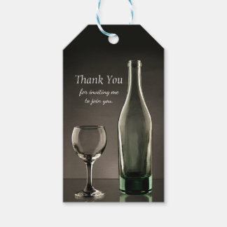 Étiquettes-cadeau Élégante Hostesse Vacances Bouteille Cadeau