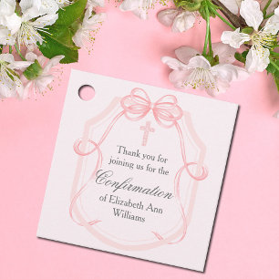 Étiquettes Cadeau Élégante Partie de confirmation de la boîte de rub