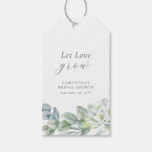 Étiquettes-cadeau Élégantes plantes pour faire grandir l'amour Sache
