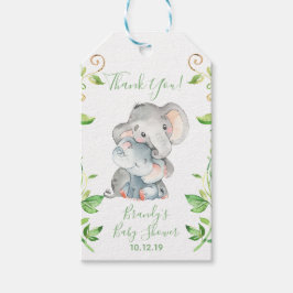 Étiquettes-cadeau Elephant Zoo Baby shower Jungle