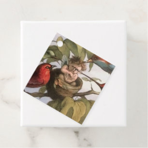 Étiquettes Cadeau Elf Bird Sprite Pixie Brownie Fairy Tale