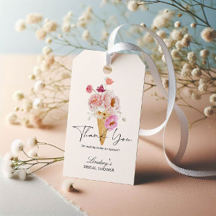Étiquettes-cadeau Elle a été prise en glace mariage