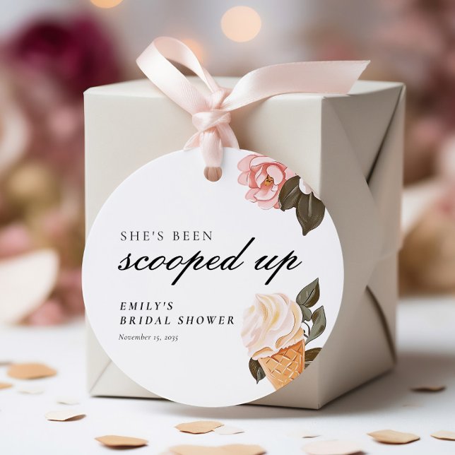Étiquettes Cadeau Elle a été ramassée Baby Shower (Créateur téléchargé)
