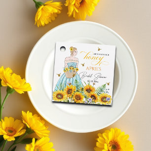Étiquettes Cadeau Elle a trouvé sa Baby Shower Honey