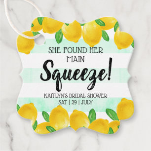 Étiquettes Cadeau Elle a Trouvé Son Lemon Bridal Shower