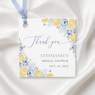 Étiquettes Cadeau Elle a trouvé son Lemon Bridal Shower principal