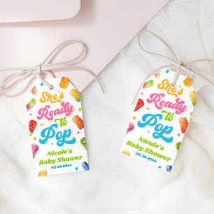 Étiquettes-cadeau Elle est prête à mettre bas : Baby Shower