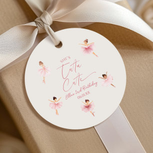 Étiquettes Cadeau Elle est Tutu Mignonne Rose Ballerine Fête d'anniv