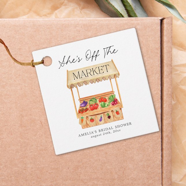 Étiquettes Cadeau Elle n'est pas au marché (Créateur téléchargé)