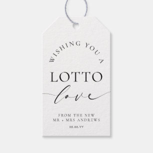 Étiquettes-cadeau Ellesmere Vous Souhaite Un Mariage D'Amour Loto