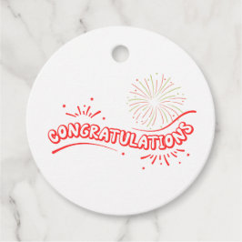 Étiquettes Cadeau Emballage, félicitations