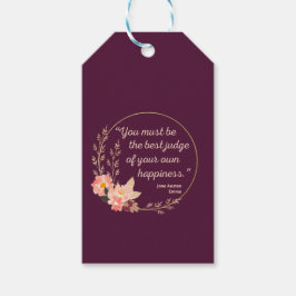 Étiquettes-cadeau Emma De Jane Austen Citation I - Style Cute