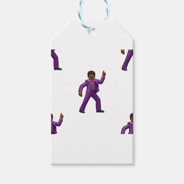 Étiquettes-cadeau Emoji Dancing Man (Devant)