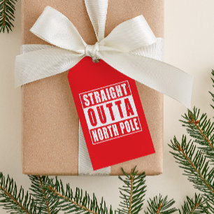 Étiquettes-cadeau En Plein Pôle Nord Noël Fêtes Amusantes