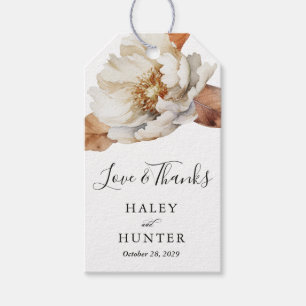 Étiquettes-cadeau Enchanted Automne Rustique Blooms Mariage botaniqu