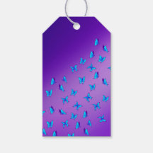 Enchanted Butterflies Purple Gift Tags