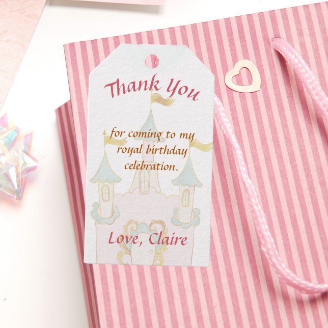 Étiquettes-cadeau Enchanter Anniversaire Princess Party Favoriser le (Créateur téléchargé)