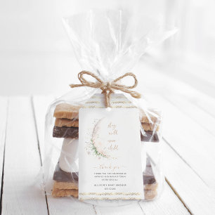 Étiquettes-cadeau Enfant de la Lune Remerciement de Baby Shower Bo