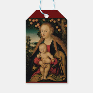 Étiquettes-cadeau Enfant de Vierge sous le pommier Cranach