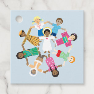 Étiquettes Cadeau Enfant Jésus et enfants