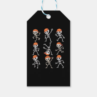 Étiquettes-cadeau Enfants Dansant Skeleton Halloween