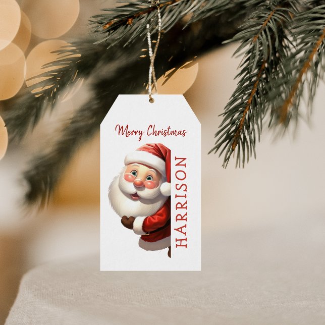 Étiquettes-cadeau Enfants Personnalisés Père Noël Noël (Créateur téléchargé)